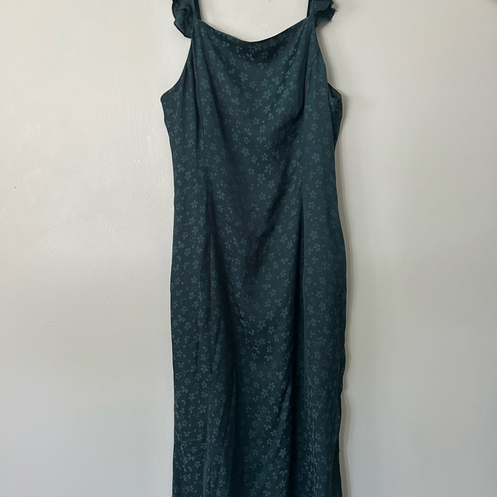 Chelsea28 Dark Teal Midi Dress